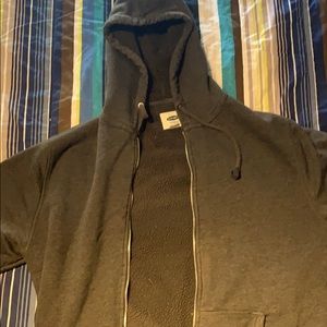 Gray navy hoodie